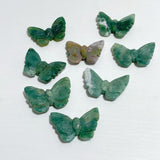 Moss Agate Butterfly Carving Wholesale