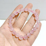 8mm Light Color Rose Quartz Bracelets Wholesale