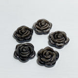 Silver Sheen Obsidian & Gold Sheen Obsidian Flower Carving Wholesale