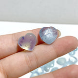 1-2cm Mixed Size Aquamarine Heart Wholesale -Wholesale Crystals