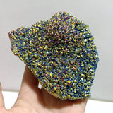 10 Pieces Aura Raw Clear Quartz Cluster Raw - Wholesale Crystals