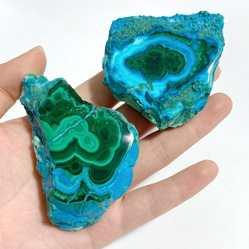 10 Pieces Beautiful Chrysocolla Mixed Malachite High Quality Specimen -Wholesale Crystals