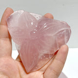 10 Pieces Beautiful Rose Quartz Sea Animals Carving - Wholesale Crystals