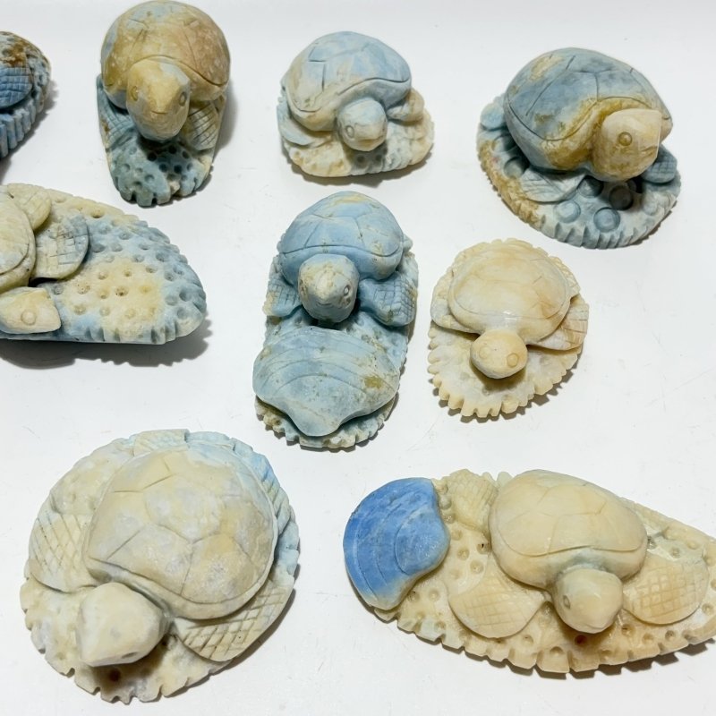 10 Pieces Blue Dumortierite Sea Turtle Carving -Wholesale Crystals
