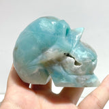10 Pieces Caribbean Calcite Skull Carving - Wholesale Crystals