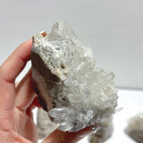 10 Pieces Clear Quartz Cluster Indian Skull Carving - Wholesale Crystals