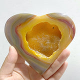 10 Pieces Geode Druzy Agate Heart -Wholesale Crystals