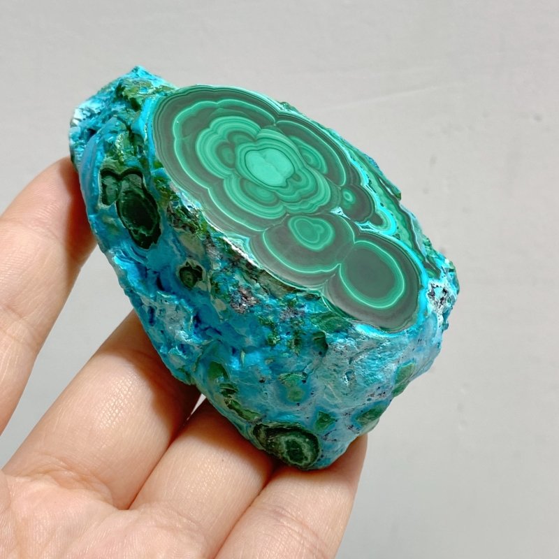 10 Pieces High Quality Beautiful Chrysocolla Mixed Malachite Slab Specimen 1 -Wholesale Crystals