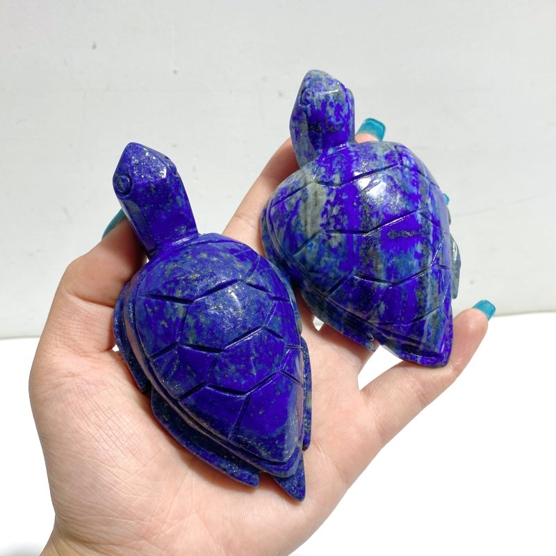 10 Pieces Lapis Lazuli Sea Turtles Carving - Wholesale Crystals