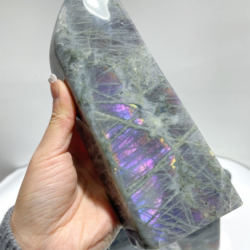 10 Pieces Large Purple Labradorite Free Form - Wholesale Crystals