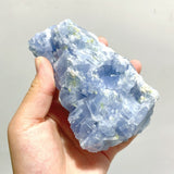 10 Pieces Raw Blue Calcite Mixed Peridot Specimen - Wholesale Crystals