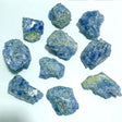 10 Pieces Raw Blue Calcite Mixed Peridot Specimen - Wholesale Crystals