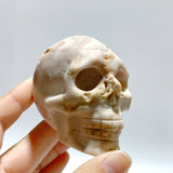 10 Pieces Sakura Flower Agate Skull Carving Clearance - Wholesale Crystals