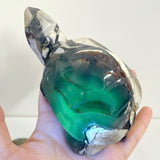 10 Pieces Volcano Agate Turtle Carving(UV - Reactive) - Wholesale Crystals