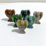 10 Types Mini Angel Carving Rose Quartz Moss Agate -Wholesale Crystals