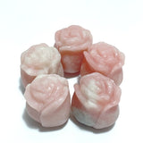 10 Types Small Rose Flower Carving Wholesale Fire Quartz Clear Quartz Yellow Calcite - Wholesale Crystals