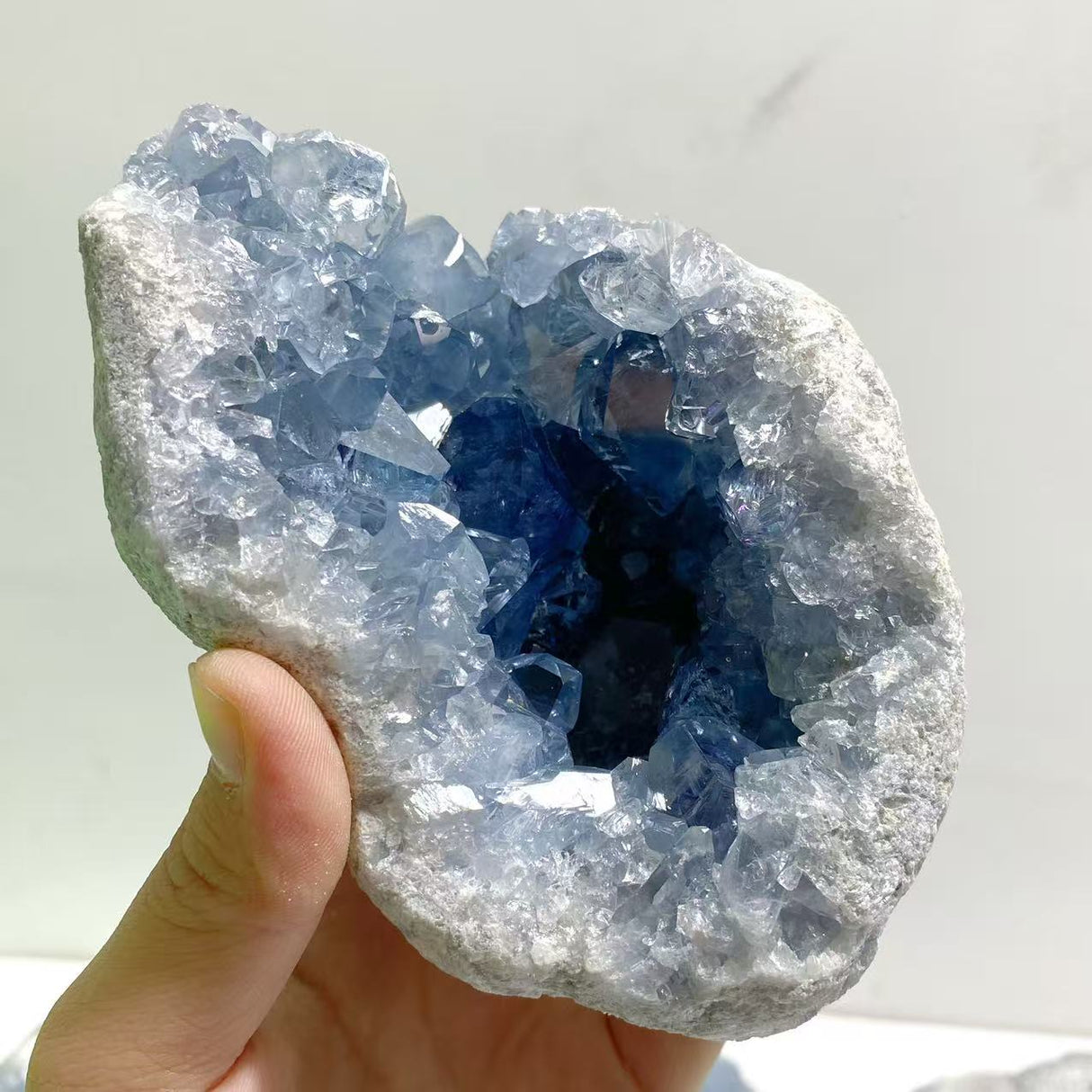 5 Pieces Large Blue Celestite Cluster Home Decor