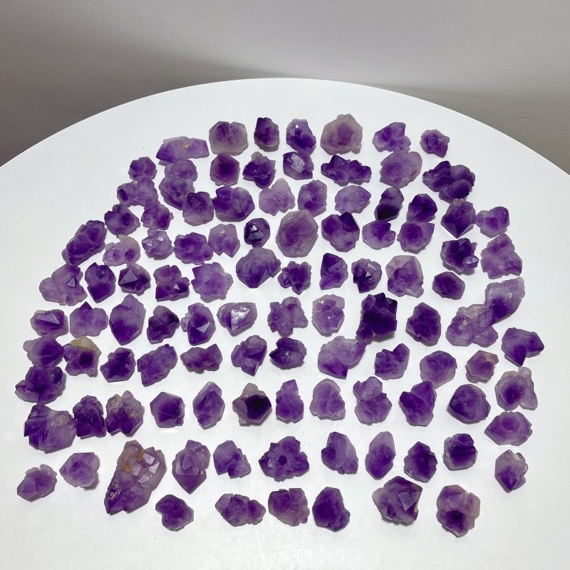 106 Pieces Beautiful Amethyst Clusters - Wholesale Crystals