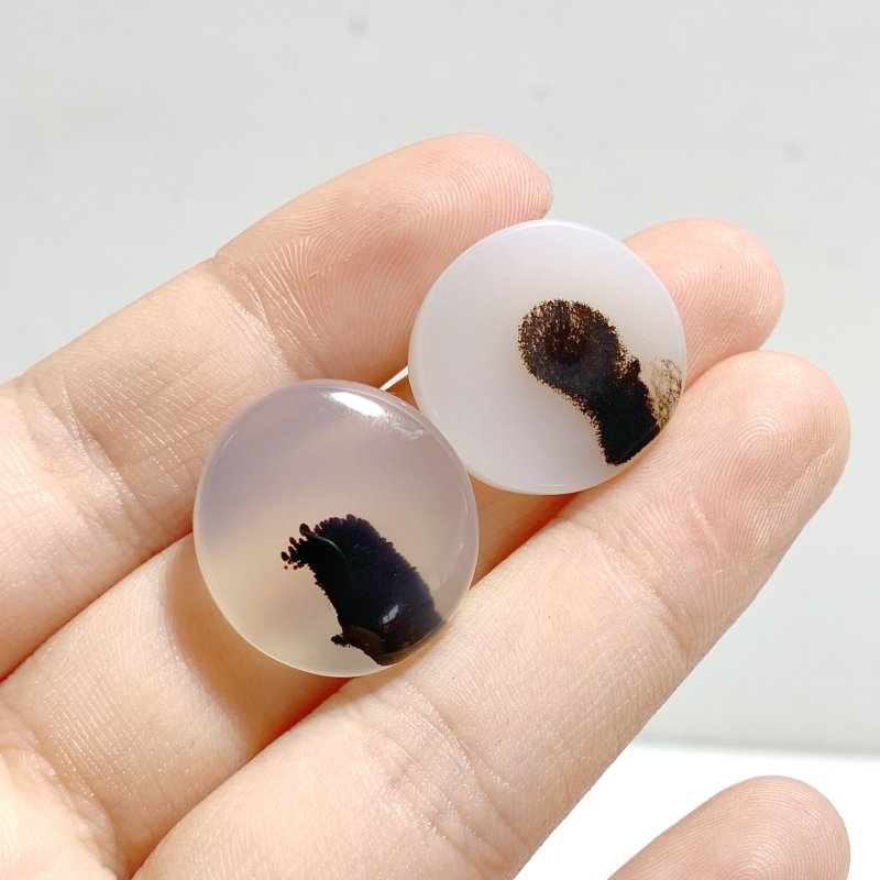 106 Pieces Natural Scenic Dendritic Agate Cabochon - Wholesale Crystals