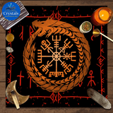 11 Mystical Runes Starry Sky Moon Phase Tarot Tablecloth - Wholesale Crystals