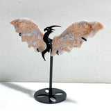 11 Pairs Wings Carving With Stand Closeout (Defect) -Wholesale Crystals