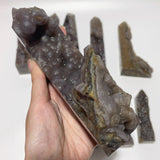 11 Pieces Agate Tower One Side Rough Wholesale -Wholesale Crystals