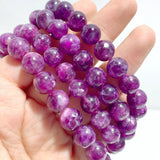 11 Pieces Beautiful Spark Lepidolite High Quality Bracelets (HGUB26) - Wholesale Crystals