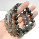11 Pieces Black Tourmaline Mixed Black Rutile Quartz Bracelets - Wholesale Crystals