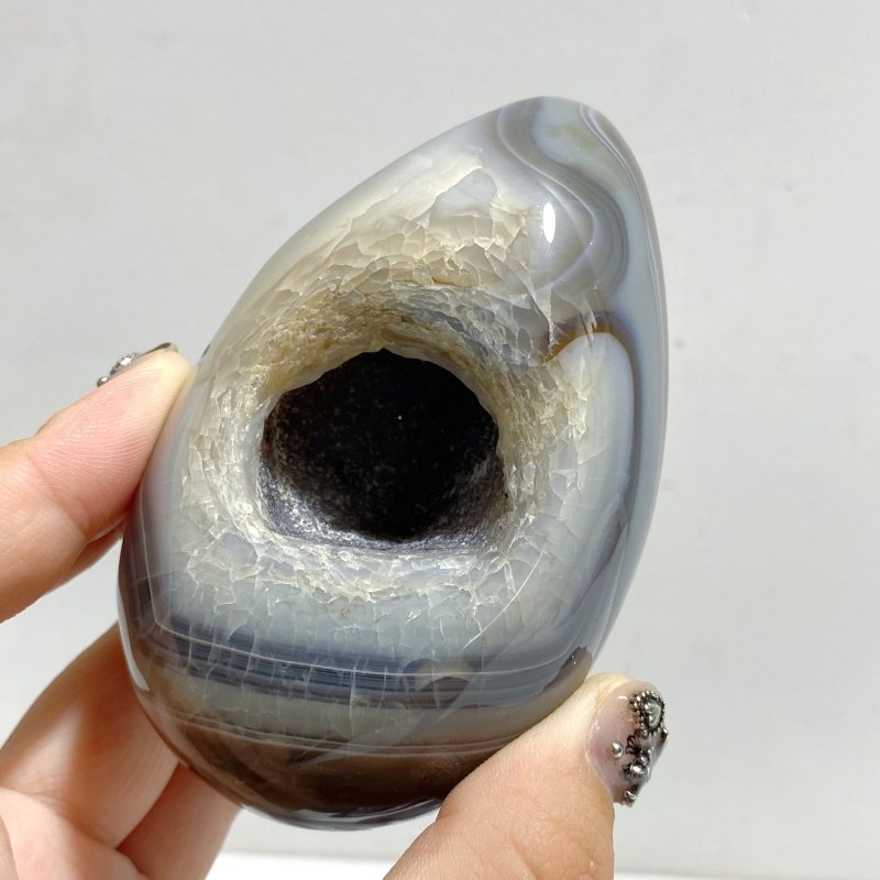 11 Pieces Geode Druzy Agate Eggs -Wholesale Crystals
