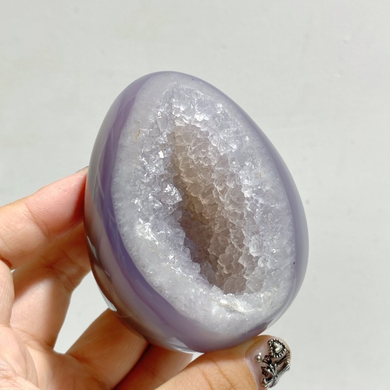 11 Pieces Geode Druzy Agate Eggs -Wholesale Crystals