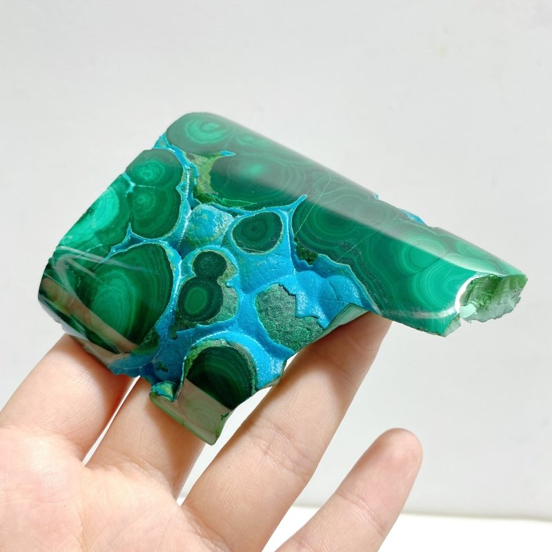 11 Pieces High Quality Chrysocolla Mixed Malachite Slab Specimen 13 - Wholesale Crystals