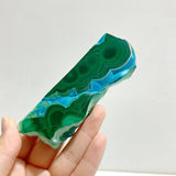 11 Pieces High Quality Chrysocolla Mixed Malachite Slab Specimen 13 - Wholesale Crystals