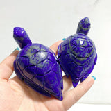 11 Pieces Lapis Lazuli Sea Turtles Carving - Wholesale Crystals