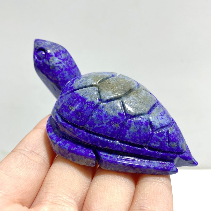 11 Pieces Lapis Lazuli Sea Turtles Carving - Wholesale Crystals