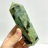11 Pieces Large Green Prehnite Stone Tower - Wholesale Crystals