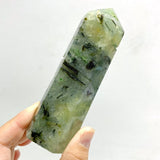 11 Pieces Large Green Prehnite Stone Tower - Wholesale Crystals