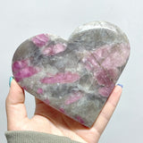 11 Pieces Large Red Tourmaline Heart - Wholesale Crystals