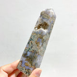 11 Pieces Moss Agate Four - Sided Tower Points - Wholesale Crystals