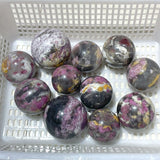 11 Pieces Pink Tourmaline Spheres Balls - Wholesale Crystals