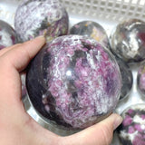 11 Pieces Pink Tourmaline Spheres Balls - Wholesale Crystals