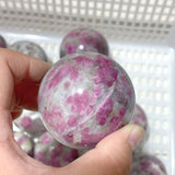11 Pieces Pink Tourmaline Spheres Balls - Wholesale Crystals