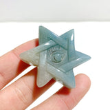 11 Pieces Trolleite Evil Eye Star Carving Clearance - Wholesale Crystals