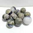11 Pieces Volcano Agate Spheres Balls(UV-Reactive) -Wholesale Crystals
