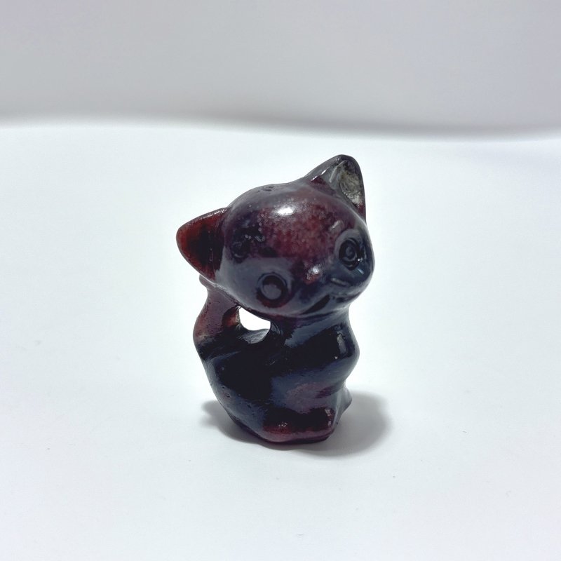 11 Types Cat Carving Wholesale Obsidian Pink Opal Yooperlite - Wholesale Crystals