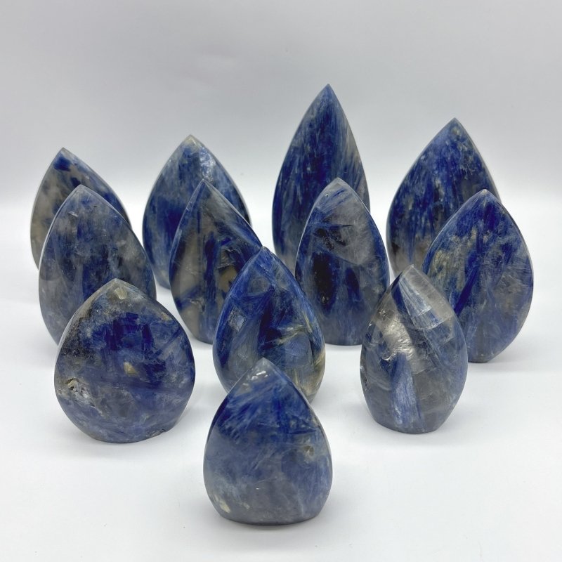 12 Pieces Beautiful Blue Kyanite Mixed Clear Quartz Arrow Head Shape Carving - Wholesale Crystals