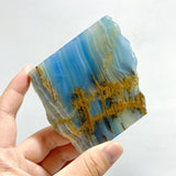 12 Pieces Blue Onyx Slab - Wholesale Crystals
