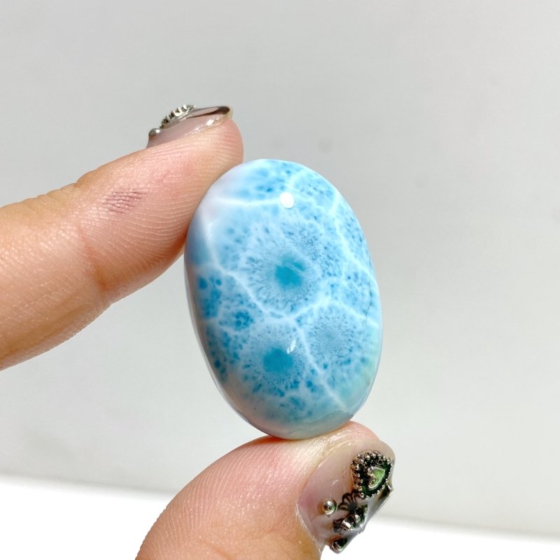 12 Pieces Cabochon Larimar DIY Charms Dominican Republic Larimar -Wholesale Crystals