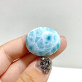 12 Pieces Cabochon Larimar DIY Charms Dominican Republic Larimar -Wholesale Crystals