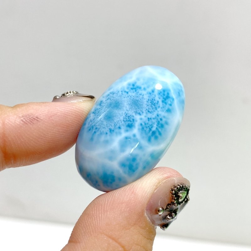 12 Pieces Cabochon Larimar DIY Charms Dominican Republic Larimar -Wholesale Crystals