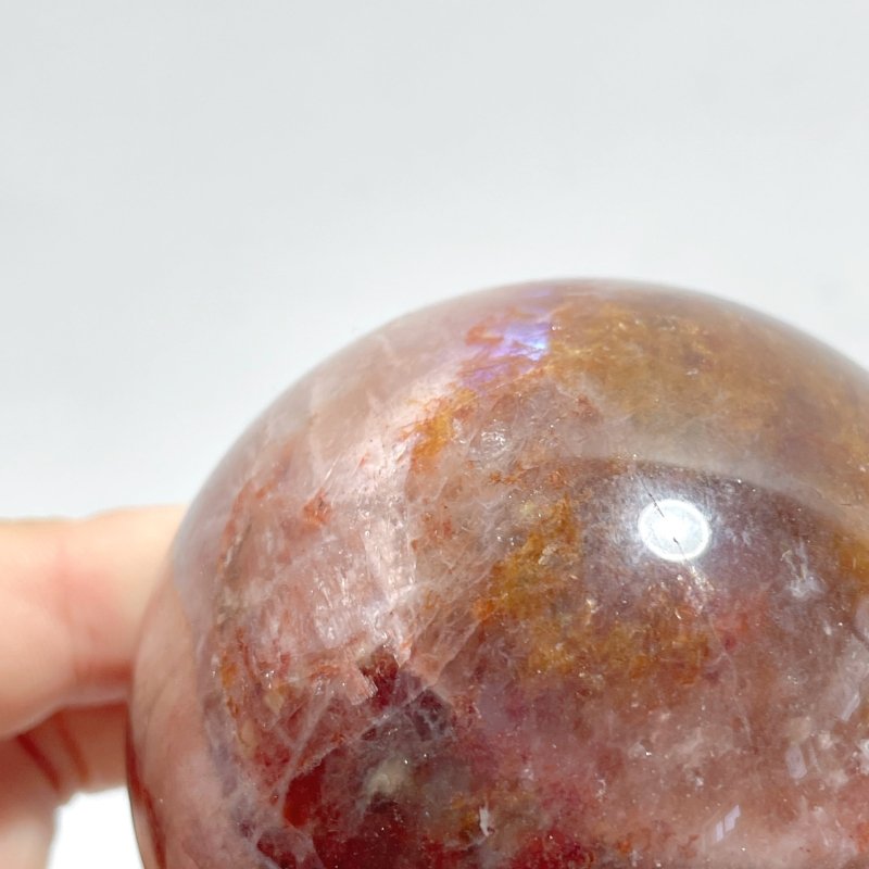 12 Pieces Fire Quartz Mixed Moonstone Spheres - Wholesale Crystals